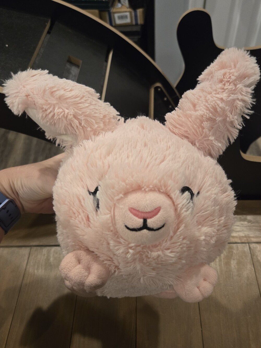 Squishable Mini Fuzzy Soft Pink Bunny Plush Toy